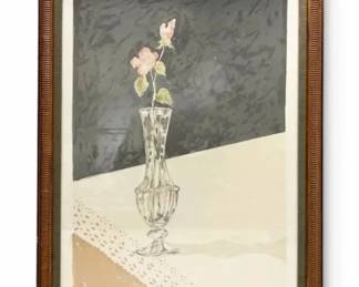Elizabeth Bufano A Rose HandSigned Artist Proof Lithograph Print w COA