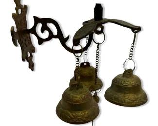 Bronze Wall Mounted Triple Doorbell
