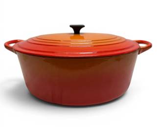 Le Creuset Orange Enameled Cast Iron Dutch Oven