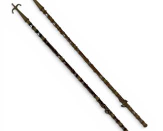 Venetian Gondola Half Sailor Boat Hooks w Italian Coins