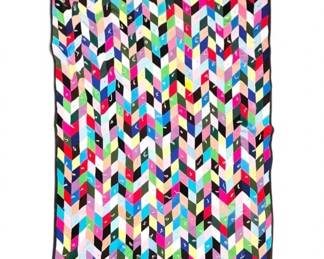 Handmade Modern Chevron Pattern Quilt