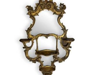 Antique Rococo Revival Style Giltwood Mirror