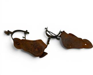 Leather Strap Cowboy Spurs