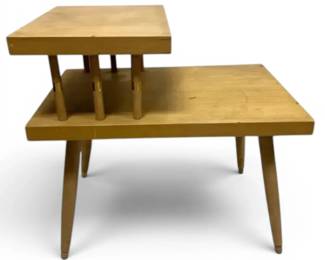 MCM Blonde Wooden Side Table