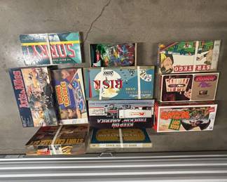 Lot #60 Vintage Board Game Lot Risk Stratego Axis Allies Backgammon Buzzard 1960s-90s