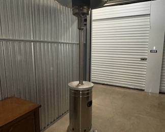 Lot #44 Stainless Steel Propane Patio Heater Standing Outdoor LP Gas Mushroom Dome