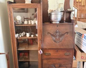 antique/vintage Secretary cabinet