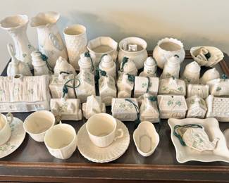vintage Belleek ornaments & more