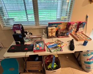 vintage toys and computer items