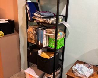 Bookcase and vintage sewing patterns