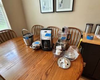 Cuisinart Food processor, Cuisinart Coffee pot, AllClad waffle maker