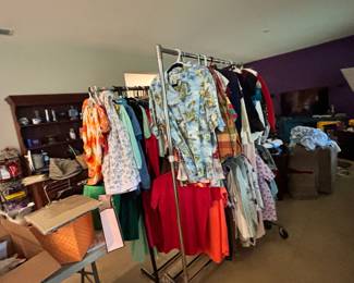 racks of men's shirts