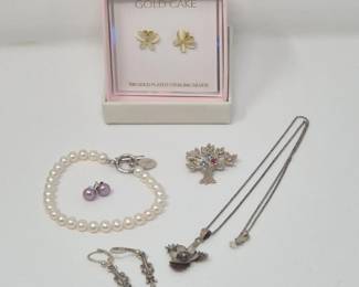 83 SterlingSilverPearlsGemstoneJewelry
