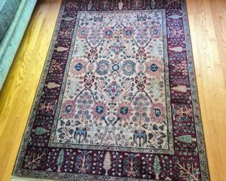 98 KarastanSamovarWoolAreaRugPersianVaseDesign