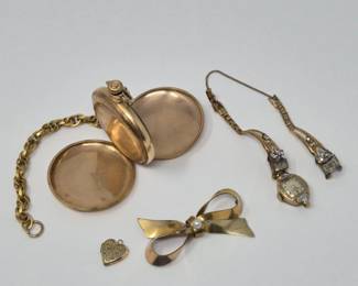 154 GoldFilledPocketWatchCaseMoreRepairLot