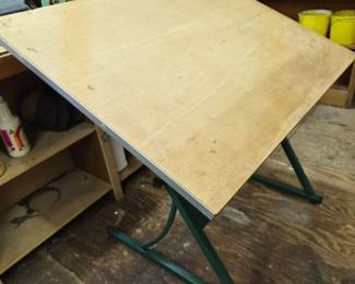 27 AdjustableVintagePickettPlanHoldDesignerDraftingTable