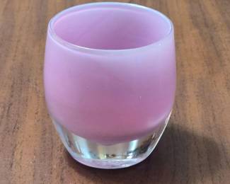 7 GlassybabyPeonyHandblownCandleHolder