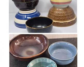 74 AssortedCollectionofDecorativeFunctionalPotteryBowls