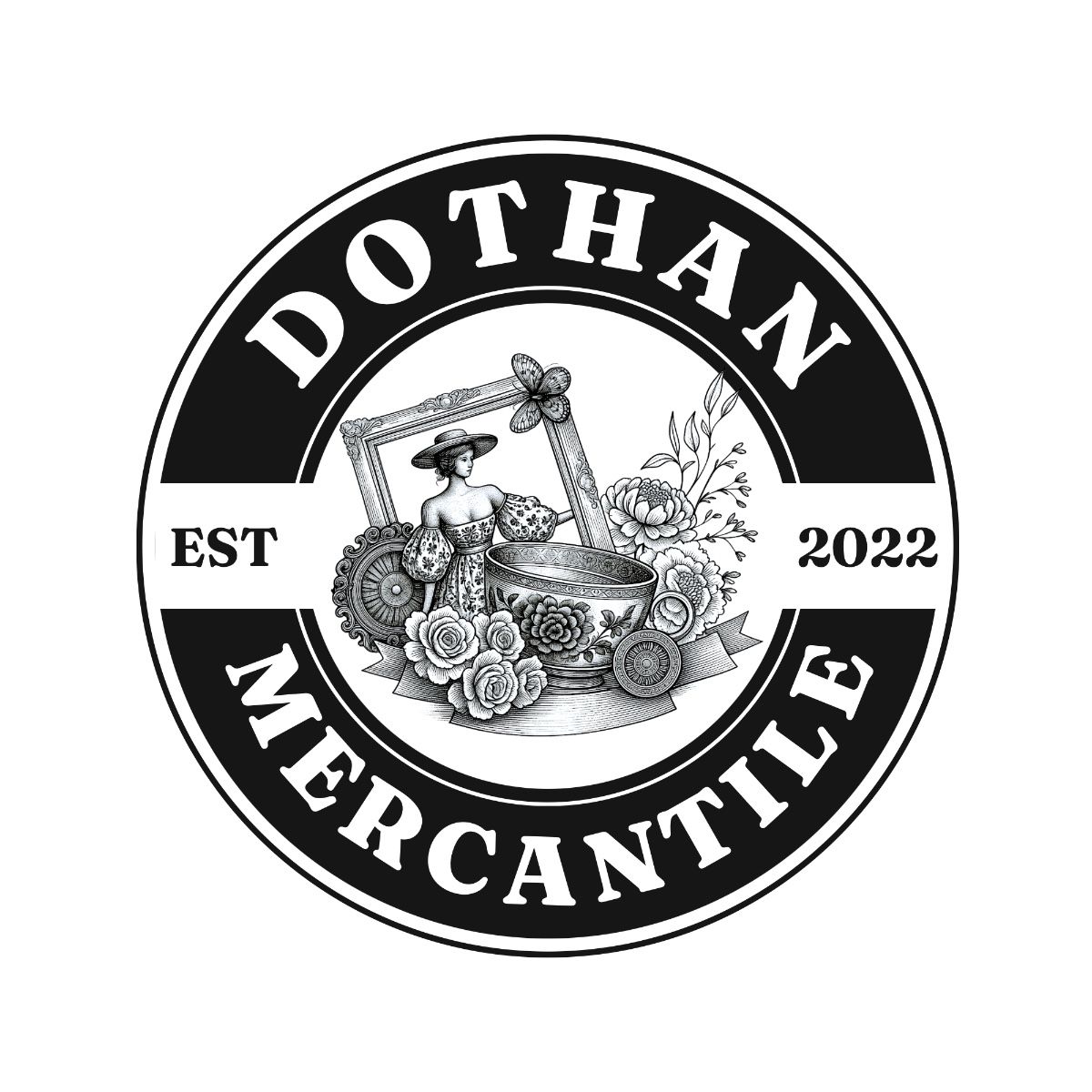 Black Vintage Coffee Shop Logo