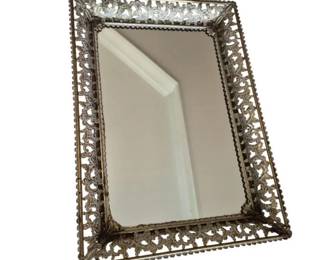 Rectangular Mirrored Tray