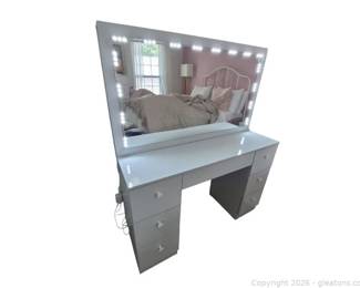 Light Gray Vanity Table