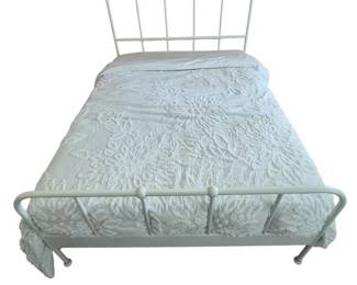 White Metal Bedframe