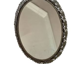 Oval Mirror Tray