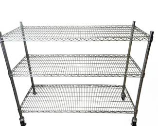 Rolling 6 Tier Wire Storage Shelving Unit