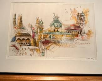 LITHOGRAPH SIMON DITTRICH-  MUNCHEN