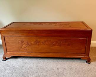 THE MOST BEAUTIFUL LARGE BLANKET CHEST - CAMPHOR WOOD 