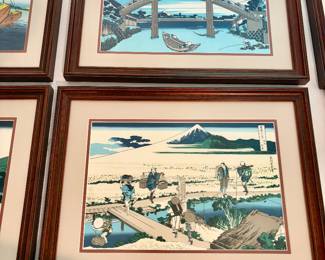 KATSUSHIKA HOKUSAI FRAMED ART 