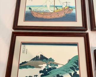 KATSUSHIKA HOKUSAI FRAMED ART 