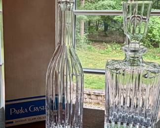 Tall Crystal Decanter 
