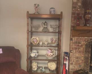MCM Wood and Glass Shelf