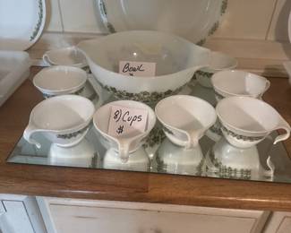 52 pieces of Pyrex Spring Blossom