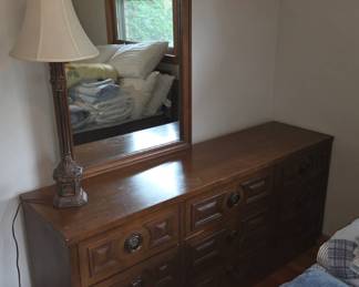 Vintage MCM Dresser with Mirror