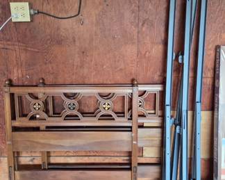 Pair of MCM Twin Headboards & Frames