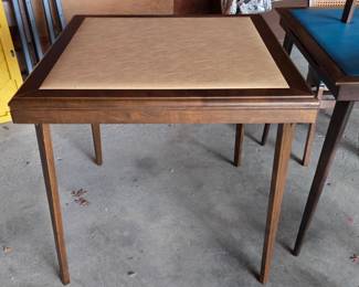 Vintage Stakmore Folding Card table by its self