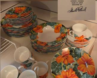 Lovely Vintage Dishes by Essex in the Summer Garden Pattern