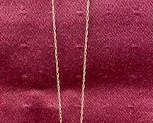 10 KT Chain w/Amethyst- 0.4 Grams