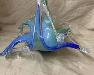 Murano Art Glass Basket