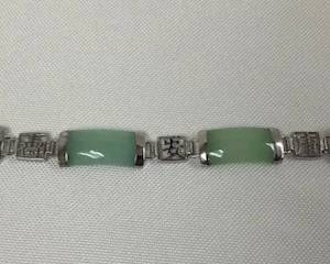 Sterling Jade Bracelet