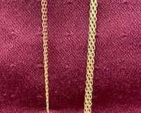 10 KT Chain w/Diamonds- 3.5 Grams