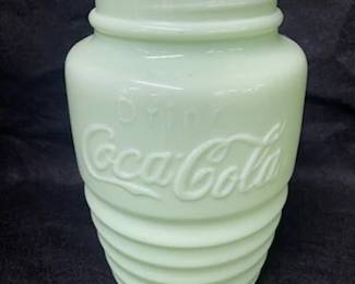 Coca- Cola Jadeite Cookie Jar