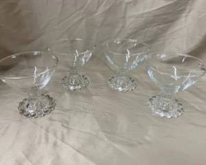 4- Anchor Hocking Boopie Dessert Glasses