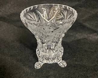 Crystal Footed Vase