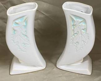 Pr. Roseville Silhouette Vases- 5"