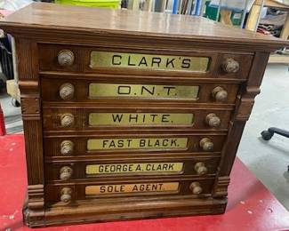 Clark's Spool Cabinet - Walnut