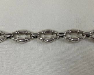 Sterling Bracelet- 57.8 grams w/Amethsyt