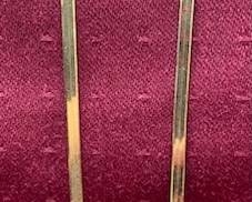 10 KT Chain w/Diamonds- 3.9 Grams
